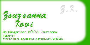 zsuzsanna kovi business card